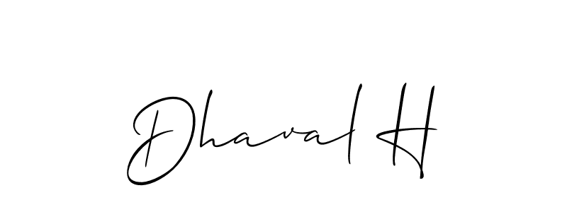 It looks lik you need a new signature style for name Dhaval H. Design unique handwritten (Allison_Script) signature with our free signature maker in just a few clicks. Dhaval H signature style 2 images and pictures png