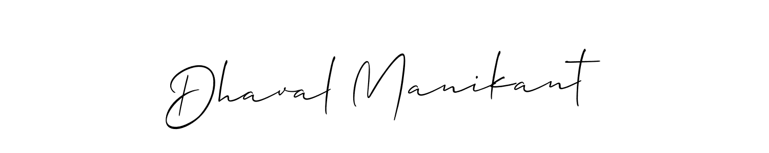 You should practise on your own different ways (Allison_Script) to write your name (Dhaval Manikant) in signature. don't let someone else do it for you. Dhaval Manikant signature style 2 images and pictures png