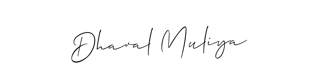 How to Draw Dhaval Muliya signature style? Allison_Script is a latest design signature styles for name Dhaval Muliya. Dhaval Muliya signature style 2 images and pictures png