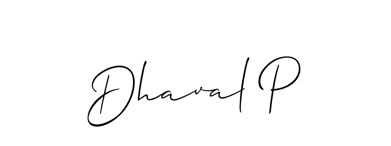 You can use this online signature creator to create a handwritten signature for the name Dhaval P. This is the best online autograph maker. Dhaval P signature style 2 images and pictures png