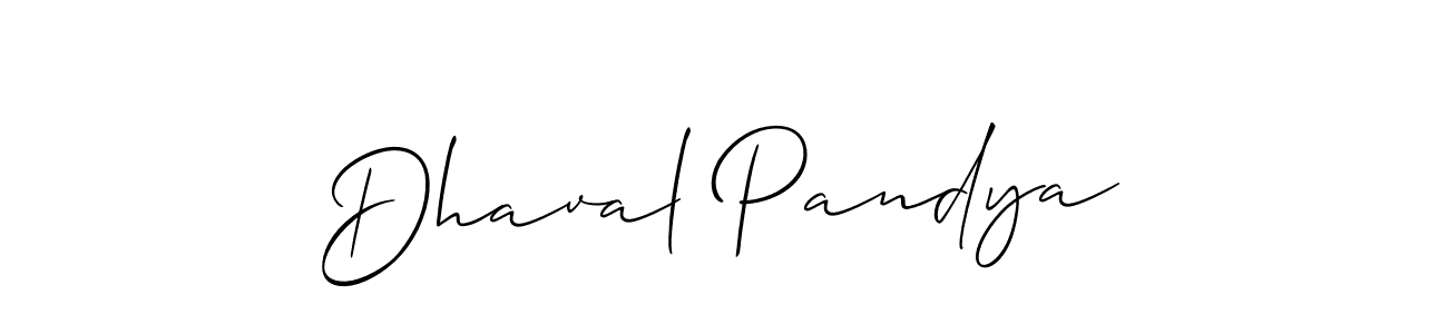 It looks lik you need a new signature style for name Dhaval Pandya. Design unique handwritten (Allison_Script) signature with our free signature maker in just a few clicks. Dhaval Pandya signature style 2 images and pictures png