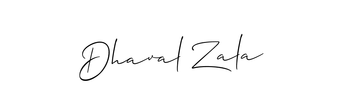 This is the best signature style for the Dhaval Zala name. Also you like these signature font (Allison_Script). Mix name signature. Dhaval Zala signature style 2 images and pictures png