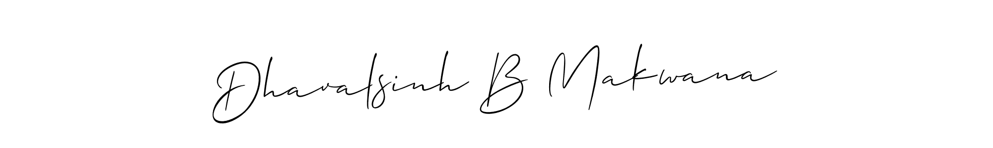 This is the best signature style for the Dhavalsinh B Makwana name. Also you like these signature font (Allison_Script). Mix name signature. Dhavalsinh B Makwana signature style 2 images and pictures png