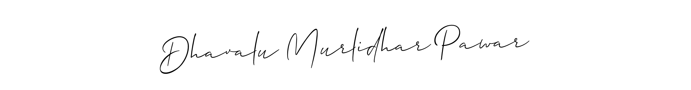 Design your own signature with our free online signature maker. With this signature software, you can create a handwritten (Allison_Script) signature for name Dhavalu Murlidhar Pawar. Dhavalu Murlidhar Pawar signature style 2 images and pictures png