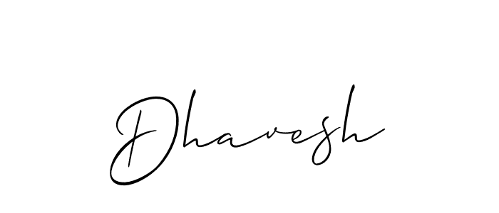 Allison_Script is a professional signature style that is perfect for those who want to add a touch of class to their signature. It is also a great choice for those who want to make their signature more unique. Get Dhavesh name to fancy signature for free. Dhavesh signature style 2 images and pictures png