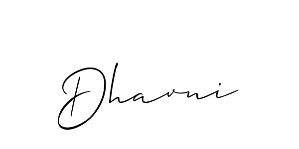 Use a signature maker to create a handwritten signature online. With this signature software, you can design (Allison_Script) your own signature for name Dhavni. Dhavni signature style 2 images and pictures png