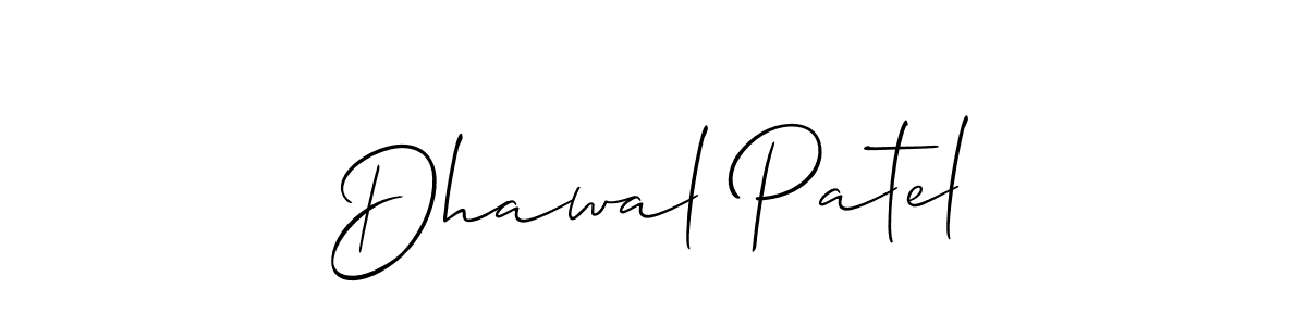 Best and Professional Signature Style for Dhawal Patel. Allison_Script Best Signature Style Collection. Dhawal Patel signature style 2 images and pictures png