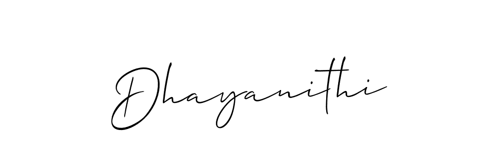 You should practise on your own different ways (Allison_Script) to write your name (Dhayanithi) in signature. don't let someone else do it for you. Dhayanithi signature style 2 images and pictures png