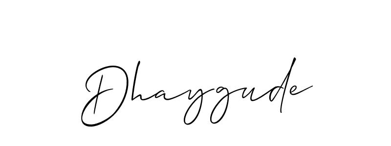 You should practise on your own different ways (Allison_Script) to write your name (Dhaygude) in signature. don't let someone else do it for you. Dhaygude signature style 2 images and pictures png