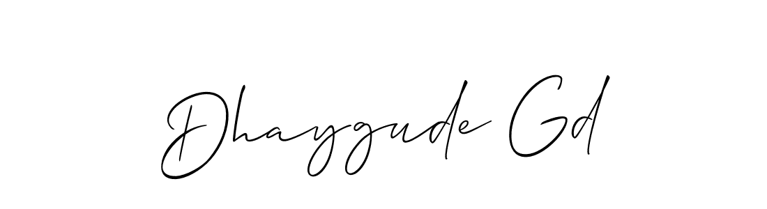 Make a beautiful signature design for name Dhaygude Gd. Use this online signature maker to create a handwritten signature for free. Dhaygude Gd signature style 2 images and pictures png
