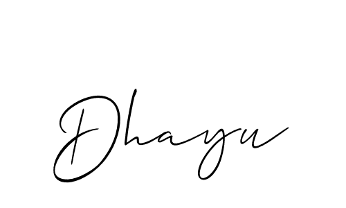 Similarly Allison_Script is the best handwritten signature design. Signature creator online .You can use it as an online autograph creator for name Dhayu. Dhayu signature style 2 images and pictures png