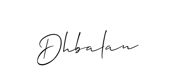 How to make Dhbalan name signature. Use Allison_Script style for creating short signs online. This is the latest handwritten sign. Dhbalan signature style 2 images and pictures png