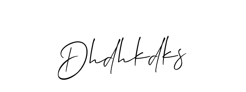 This is the best signature style for the Dhdhkdks name. Also you like these signature font (Allison_Script). Mix name signature. Dhdhkdks signature style 2 images and pictures png