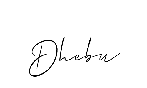 Here are the top 10 professional signature styles for the name Dhebu. These are the best autograph styles you can use for your name. Dhebu signature style 2 images and pictures png