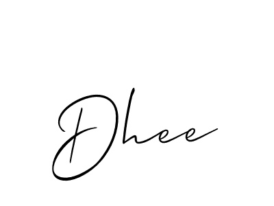 Make a beautiful signature design for name Dhee. Use this online signature maker to create a handwritten signature for free. Dhee signature style 2 images and pictures png