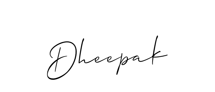 How to Draw Dheepak signature style? Allison_Script is a latest design signature styles for name Dheepak. Dheepak signature style 2 images and pictures png