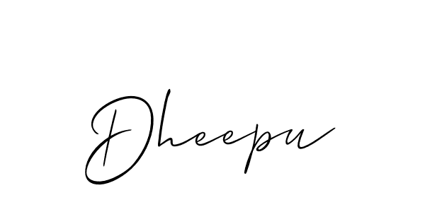 Once you've used our free online signature maker to create your best signature Allison_Script style, it's time to enjoy all of the benefits that Dheepu name signing documents. Dheepu signature style 2 images and pictures png