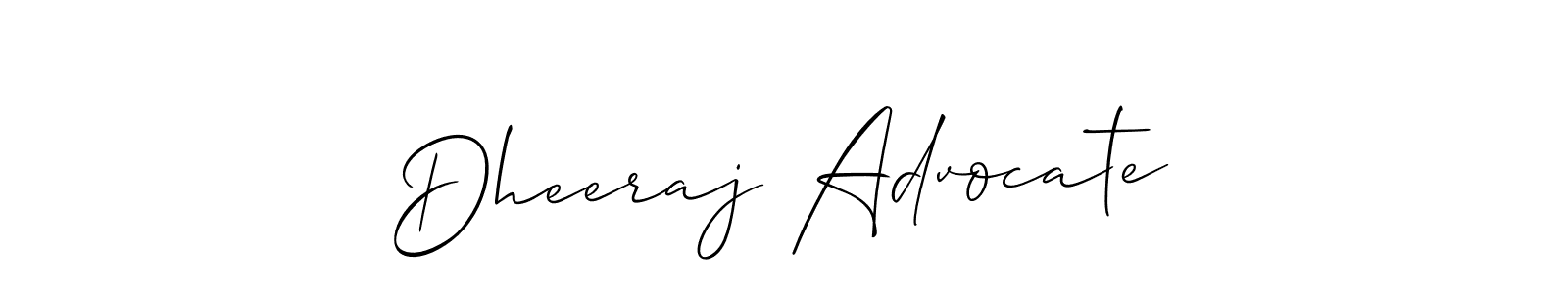 Once you've used our free online signature maker to create your best signature Allison_Script style, it's time to enjoy all of the benefits that Dheeraj Advocate name signing documents. Dheeraj Advocate signature style 2 images and pictures png