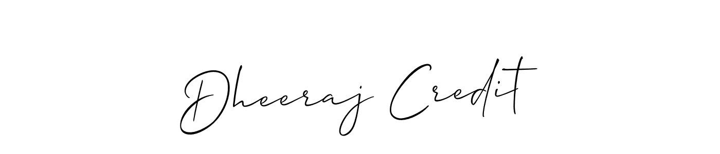 Also You can easily find your signature by using the search form. We will create Dheeraj Credit name handwritten signature images for you free of cost using Allison_Script sign style. Dheeraj Credit signature style 2 images and pictures png