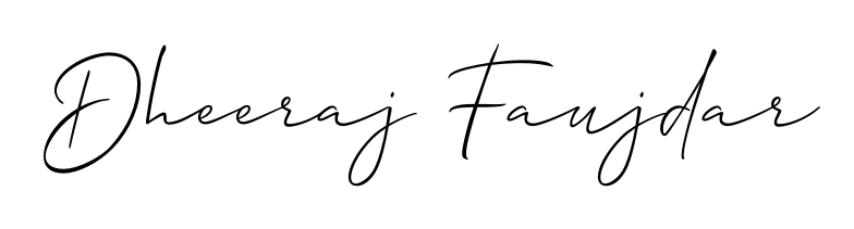 This is the best signature style for the Dheeraj Faujdar name. Also you like these signature font (Allison_Script). Mix name signature. Dheeraj Faujdar signature style 2 images and pictures png