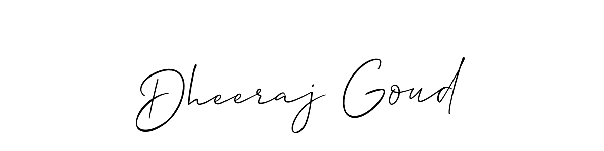 You should practise on your own different ways (Allison_Script) to write your name (Dheeraj Goud) in signature. don't let someone else do it for you. Dheeraj Goud signature style 2 images and pictures png