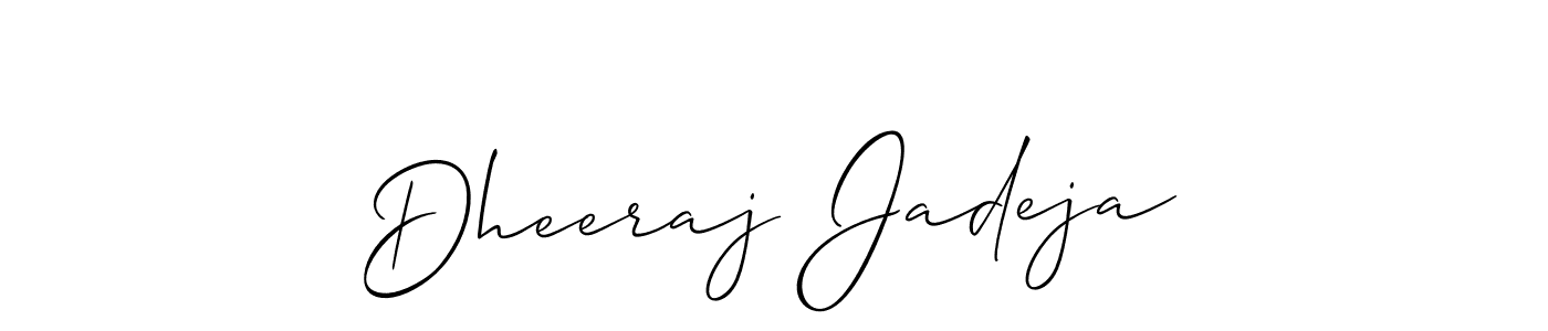 You can use this online signature creator to create a handwritten signature for the name Dheeraj Jadeja. This is the best online autograph maker. Dheeraj Jadeja signature style 2 images and pictures png