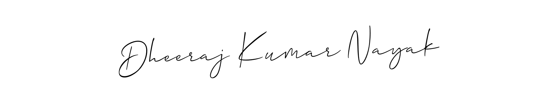 You should practise on your own different ways (Allison_Script) to write your name (Dheeraj Kumar Nayak) in signature. don't let someone else do it for you. Dheeraj Kumar Nayak signature style 2 images and pictures png