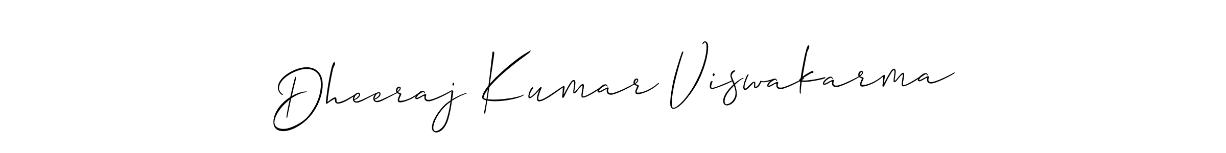 This is the best signature style for the Dheeraj Kumar Viswakarma name. Also you like these signature font (Allison_Script). Mix name signature. Dheeraj Kumar Viswakarma signature style 2 images and pictures png