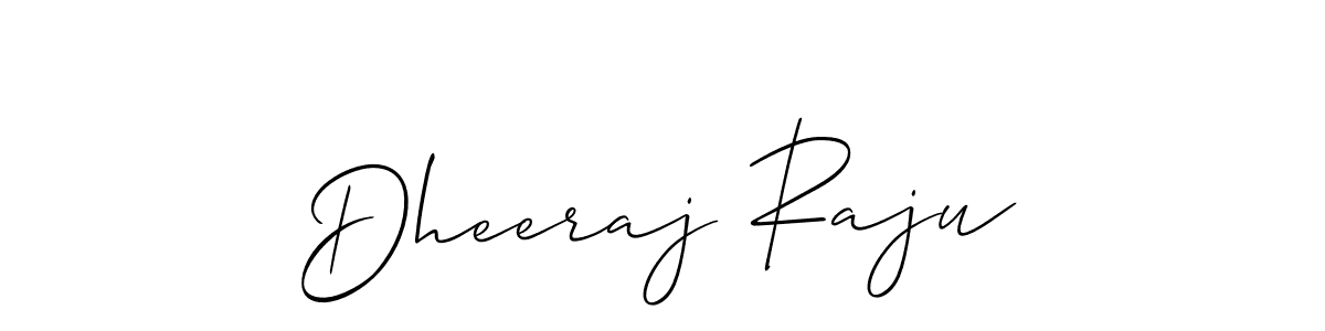 How to Draw Dheeraj Raju signature style? Allison_Script is a latest design signature styles for name Dheeraj Raju. Dheeraj Raju signature style 2 images and pictures png