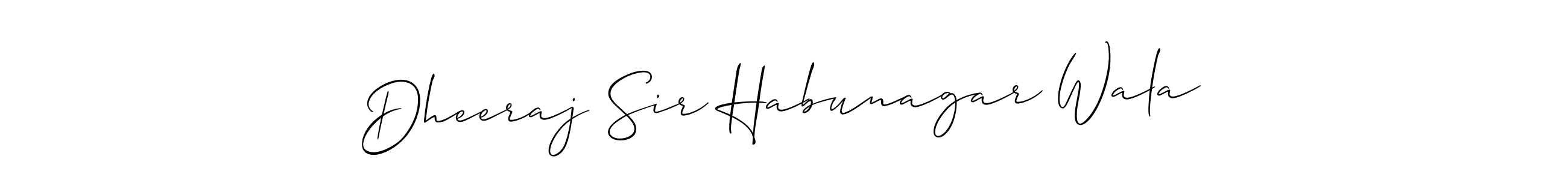 Similarly Allison_Script is the best handwritten signature design. Signature creator online .You can use it as an online autograph creator for name Dheeraj Sir Habunagar Wala. Dheeraj Sir Habunagar Wala signature style 2 images and pictures png