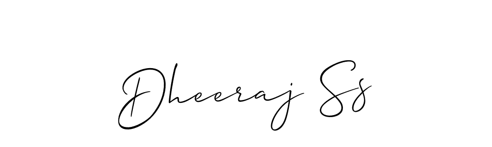 Similarly Allison_Script is the best handwritten signature design. Signature creator online .You can use it as an online autograph creator for name Dheeraj Ss. Dheeraj Ss signature style 2 images and pictures png
