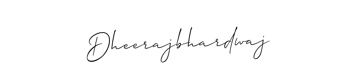 It looks lik you need a new signature style for name Dheerajbhardwaj. Design unique handwritten (Allison_Script) signature with our free signature maker in just a few clicks. Dheerajbhardwaj signature style 2 images and pictures png