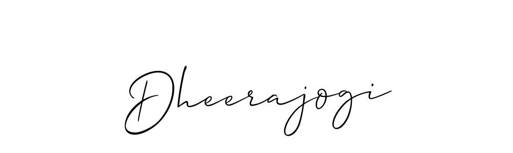 Dheerajogi stylish signature style. Best Handwritten Sign (Allison_Script) for my name. Handwritten Signature Collection Ideas for my name Dheerajogi. Dheerajogi signature style 2 images and pictures png