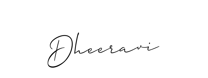 How to Draw Dheeravi signature style? Allison_Script is a latest design signature styles for name Dheeravi. Dheeravi signature style 2 images and pictures png