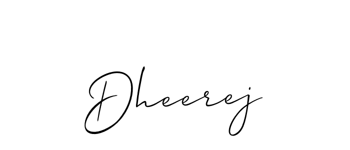 Best and Professional Signature Style for Dheerej. Allison_Script Best Signature Style Collection. Dheerej signature style 2 images and pictures png