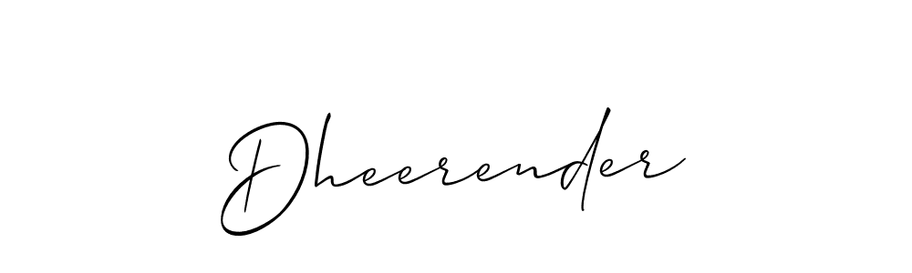 Dheerender stylish signature style. Best Handwritten Sign (Allison_Script) for my name. Handwritten Signature Collection Ideas for my name Dheerender. Dheerender signature style 2 images and pictures png