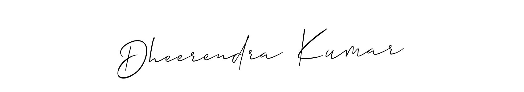 Allison_Script is a professional signature style that is perfect for those who want to add a touch of class to their signature. It is also a great choice for those who want to make their signature more unique. Get Dheerendra  Kumar name to fancy signature for free. Dheerendra  Kumar signature style 2 images and pictures png