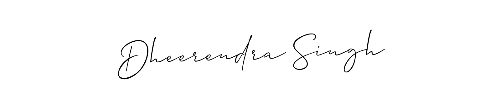 Also we have Dheerendra Singh name is the best signature style. Create professional handwritten signature collection using Allison_Script autograph style. Dheerendra Singh signature style 2 images and pictures png