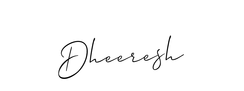 Dheeresh stylish signature style. Best Handwritten Sign (Allison_Script) for my name. Handwritten Signature Collection Ideas for my name Dheeresh. Dheeresh signature style 2 images and pictures png