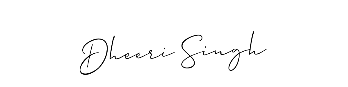 Make a short Dheeri Singh signature style. Manage your documents anywhere anytime using Allison_Script. Create and add eSignatures, submit forms, share and send files easily. Dheeri Singh signature style 2 images and pictures png