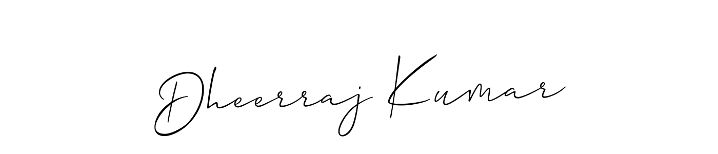 Use a signature maker to create a handwritten signature online. With this signature software, you can design (Allison_Script) your own signature for name Dheerraj Kumar. Dheerraj Kumar signature style 2 images and pictures png
