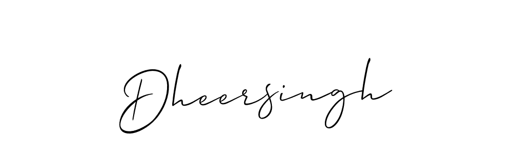 How to make Dheersingh signature? Allison_Script is a professional autograph style. Create handwritten signature for Dheersingh name. Dheersingh signature style 2 images and pictures png