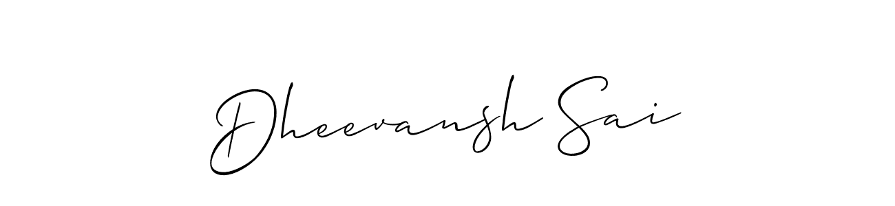 You can use this online signature creator to create a handwritten signature for the name Dheevansh Sai. This is the best online autograph maker. Dheevansh Sai signature style 2 images and pictures png