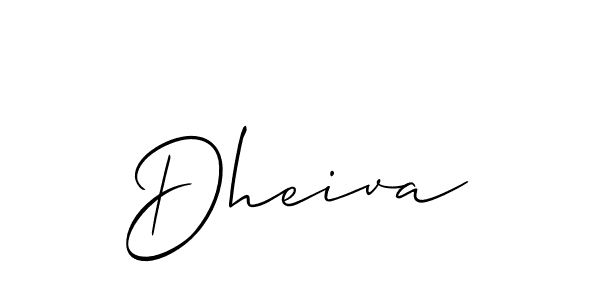 Create a beautiful signature design for name Dheiva. With this signature (Allison_Script) fonts, you can make a handwritten signature for free. Dheiva signature style 2 images and pictures png