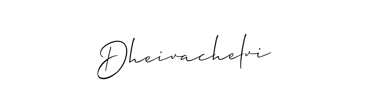 Also we have Dheivachelvi name is the best signature style. Create professional handwritten signature collection using Allison_Script autograph style. Dheivachelvi signature style 2 images and pictures png