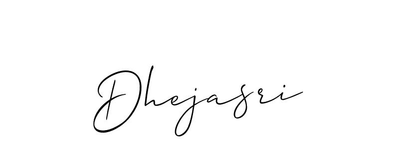 Dhejasri stylish signature style. Best Handwritten Sign (Allison_Script) for my name. Handwritten Signature Collection Ideas for my name Dhejasri. Dhejasri signature style 2 images and pictures png