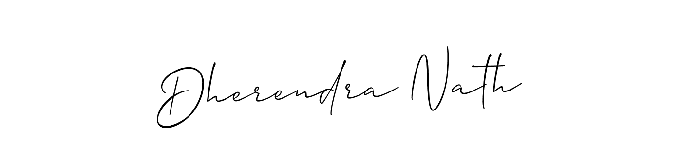 Make a beautiful signature design for name Dherendra Nath. With this signature (Allison_Script) style, you can create a handwritten signature for free. Dherendra Nath signature style 2 images and pictures png