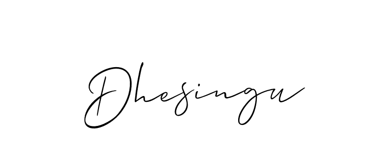 Dhesingu stylish signature style. Best Handwritten Sign (Allison_Script) for my name. Handwritten Signature Collection Ideas for my name Dhesingu. Dhesingu signature style 2 images and pictures png