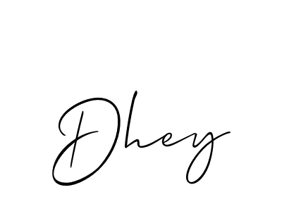 Allison_Script is a professional signature style that is perfect for those who want to add a touch of class to their signature. It is also a great choice for those who want to make their signature more unique. Get Dhey name to fancy signature for free. Dhey signature style 2 images and pictures png