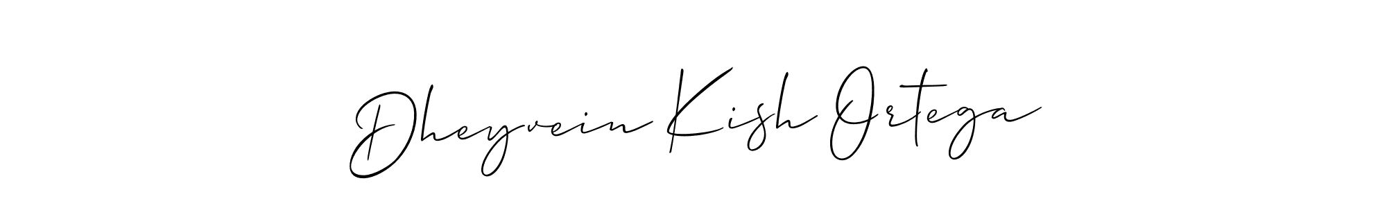 Use a signature maker to create a handwritten signature online. With this signature software, you can design (Allison_Script) your own signature for name Dheyvein Kish Ortega. Dheyvein Kish Ortega signature style 2 images and pictures png